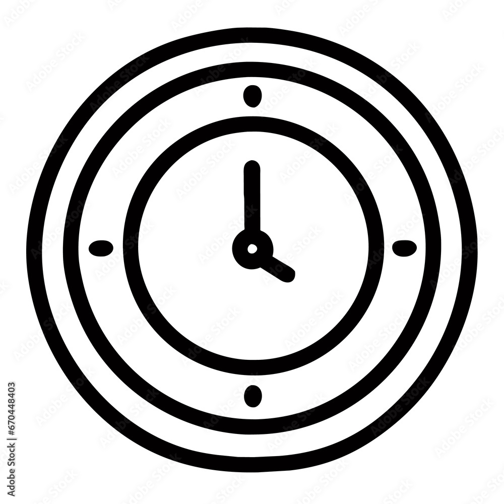 clock icon on white background clock icon on white background