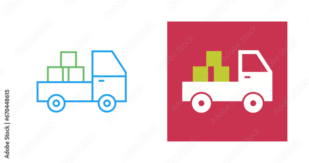 Pickup Truck Vector Icon Pickup Truck Vector Icon