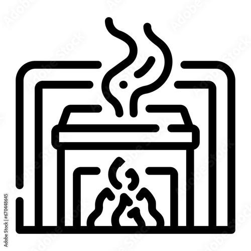 cremation Line Icon