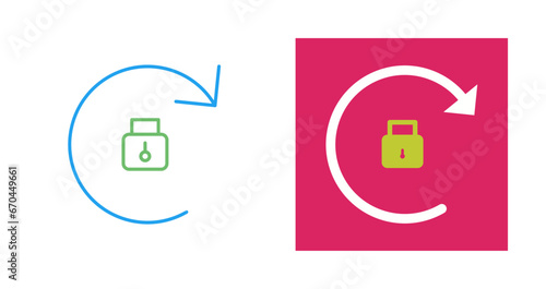 Portrait orientation lock Vector Icon