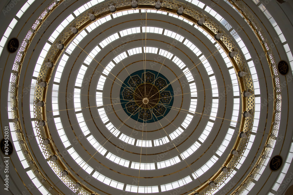 Interior view of The Ahmet Yilmaz Mosque(Cami) in Kartal district(asian side) in Istanbul, Turkey