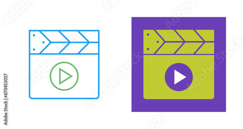 Clapperboard Vector Icon
