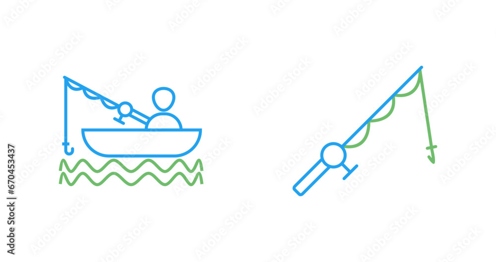 Fishing Rod Vector Icon Fishing Rod Vector Icon