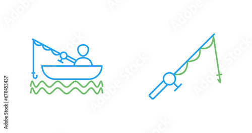 Fishing Rod Vector Icon