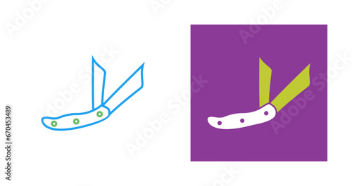 Ranger Pocket Knife Vector Icon
