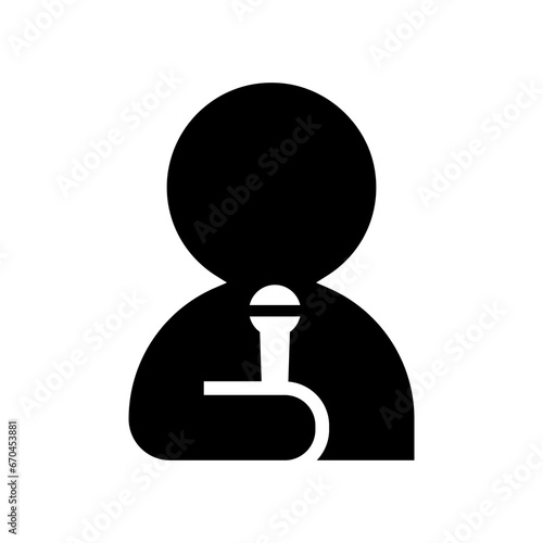 News reporter icon