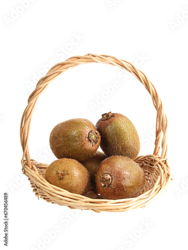 kiwi in a basket