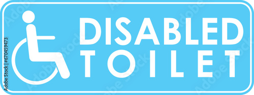 Disabled toilet icon in trendy outline style design. Vector graphic illustration. Disabled icon for toilet  ,office,hotel,restaurant, website design, logo, app, and ui. Editable vector stroke. EPS 8