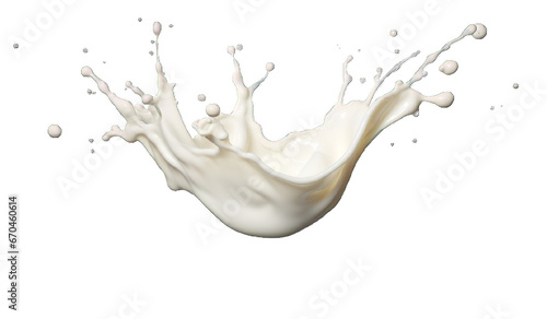 Dynamic Milk Splash: Creamy Whirl in Motion. generative ai