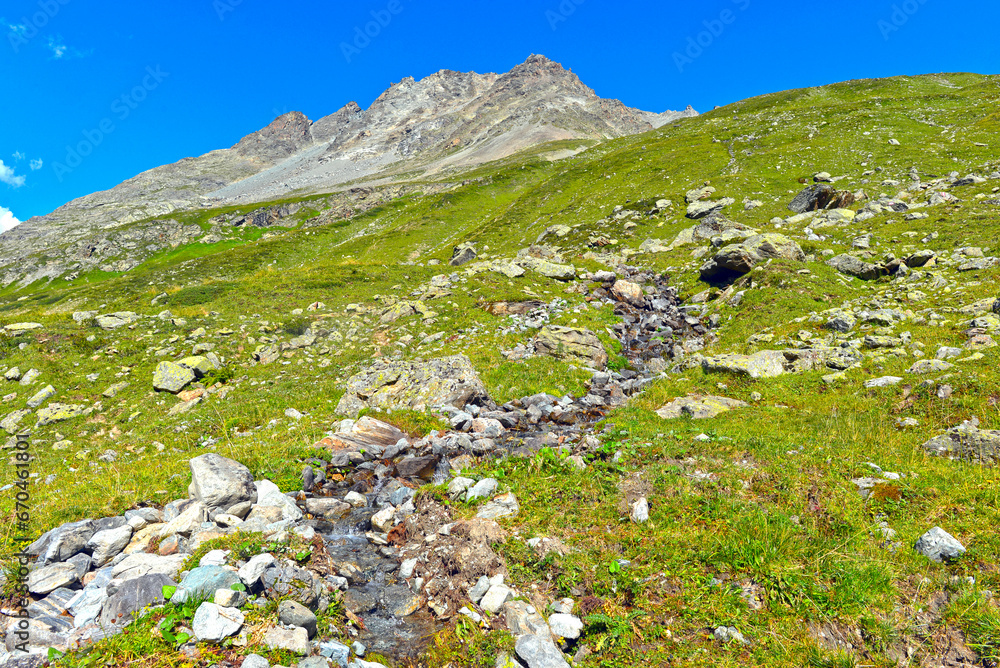 Das Lareintal, Seitental des Paznauntals in Tirol (Österreich)