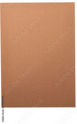 Close up view isolated of blank brown paper. © abakfarell