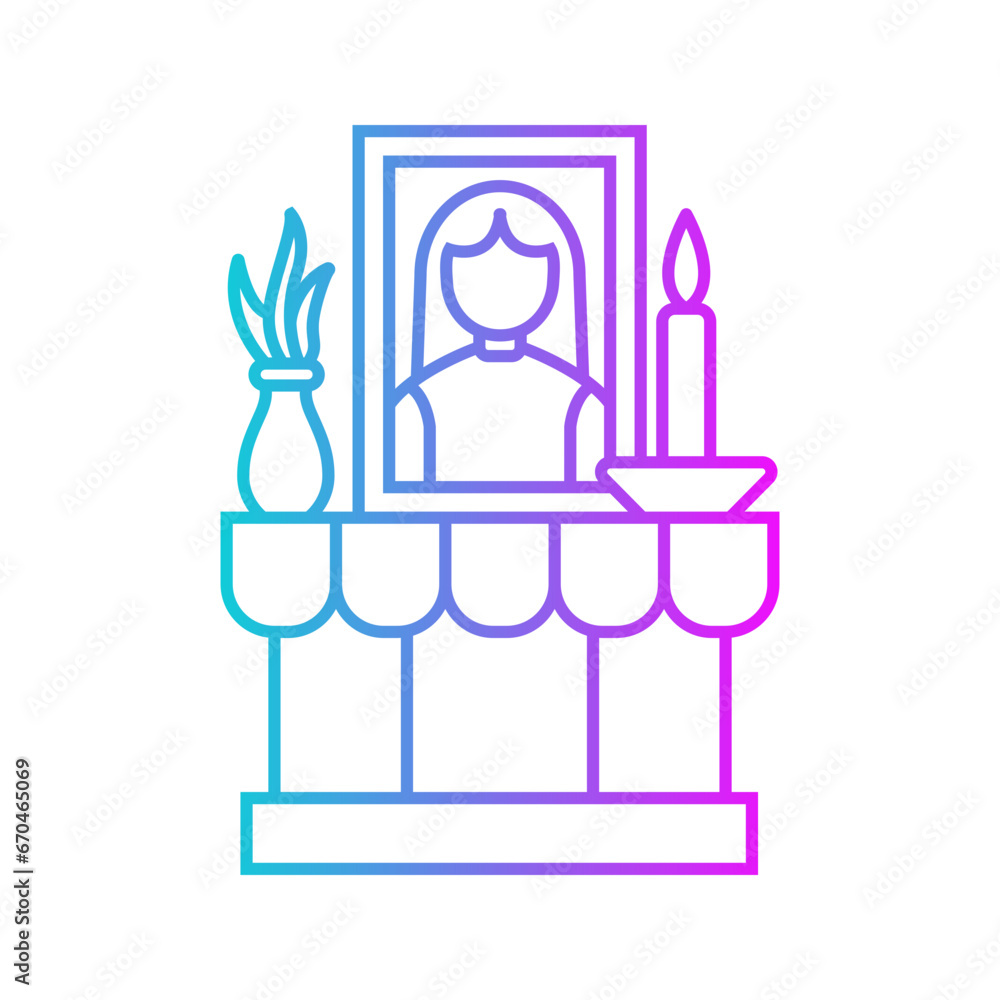 Altar Gradient Style in Design Icon