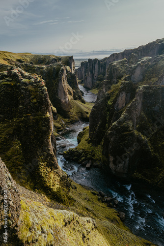 Fjaðrárgljúfur canyon in Iceland