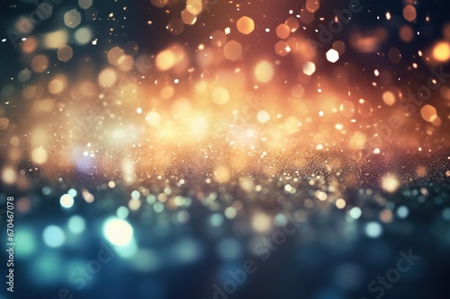 Graphic background of shiny bokeh light. For New Year Christmas Wallpapers Backdrop photo