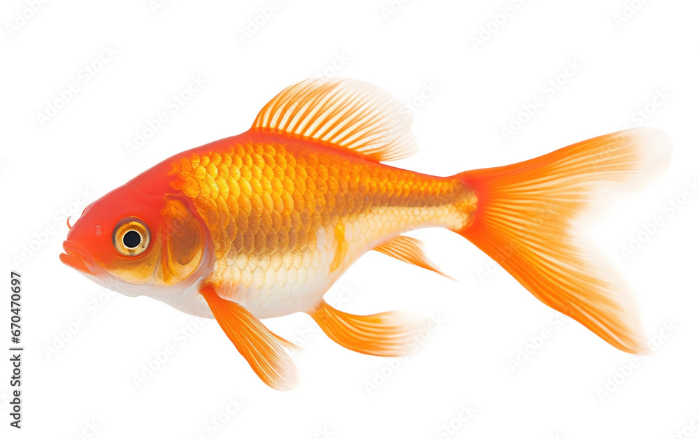Common Goldfish Species Overview on Transparent background
