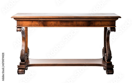 Stylish Console Table Furniture on Transparent background