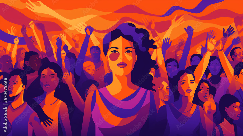 A background illustration to commemorate the International Day for the Elimination of Violence Against Women. A background illustration to commemorate the International Day for the Elimination of Violence Against Women.