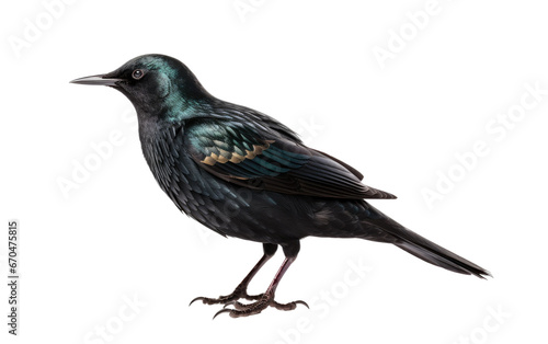 Starling Bird Habitat and Habits on Transparent background