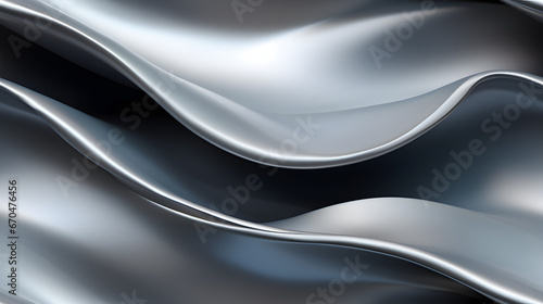 Seamless wavy platinum texture with cool reflections