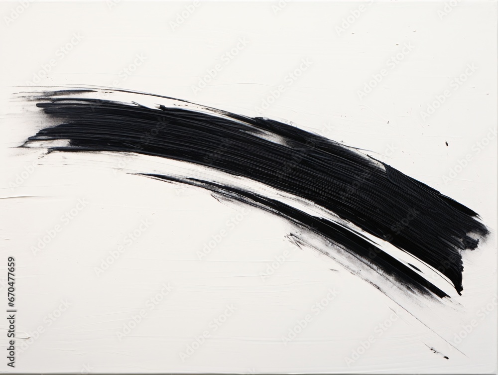 black paint stripes on white, gestural paint handling, chinese brushwork black paint stripes on white, gestural paint handling, chinese brushwork