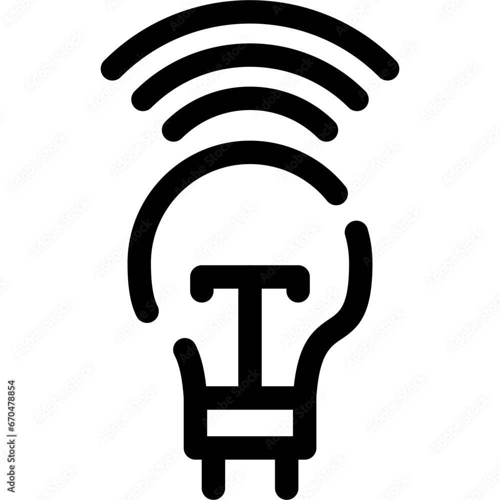 Smart Bulb Icon Smart Bulb Icon
