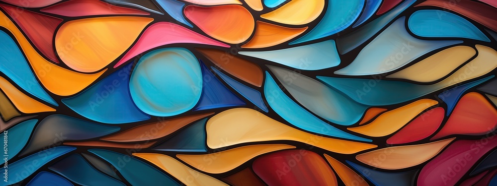 Close-up of an abstract pattern on a multi-colored background Close-up of an abstract pattern on a multi-colored background