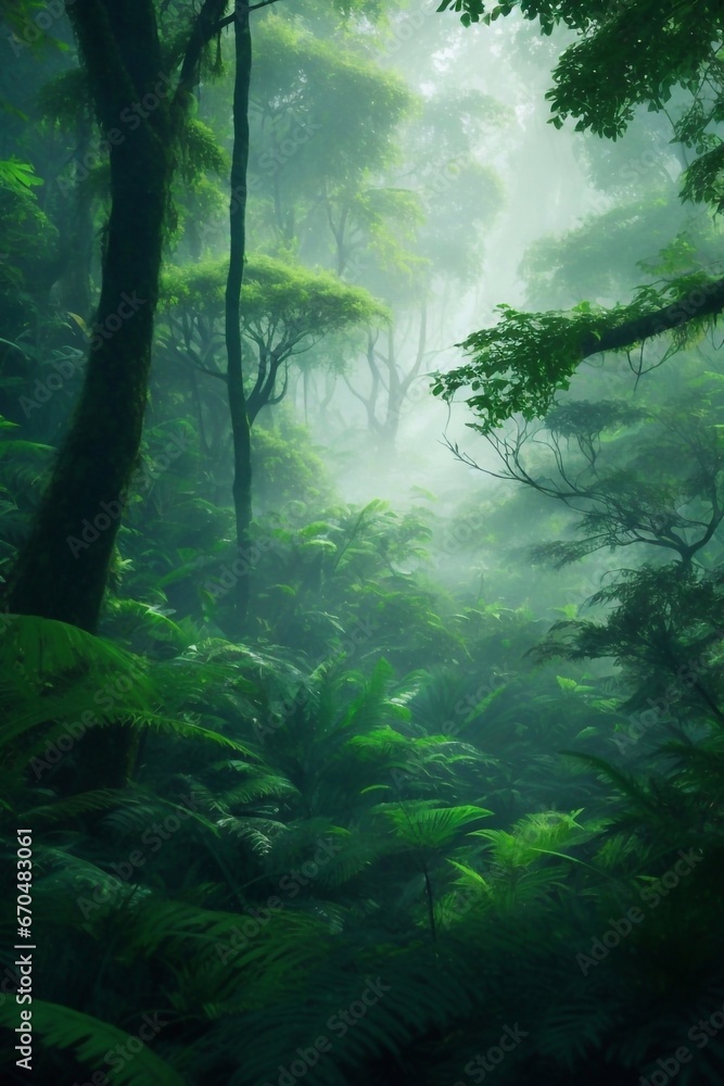 Forest in the fog Forest in the fog