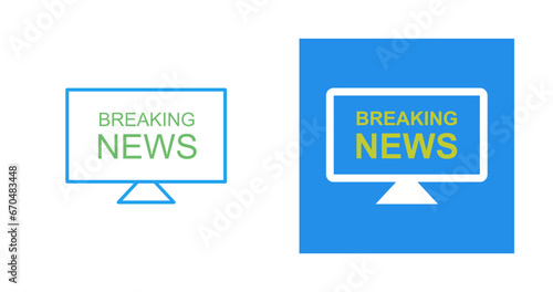 Anchors on News Desk Vector Icon
