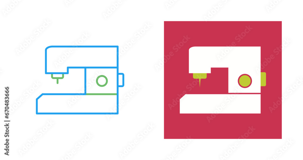 Sewing Machine Vector Icon Sewing Machine Vector Icon