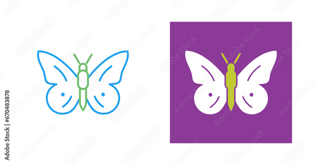 Butterfly Flying Vector Icon Butterfly Flying Vector Icon
