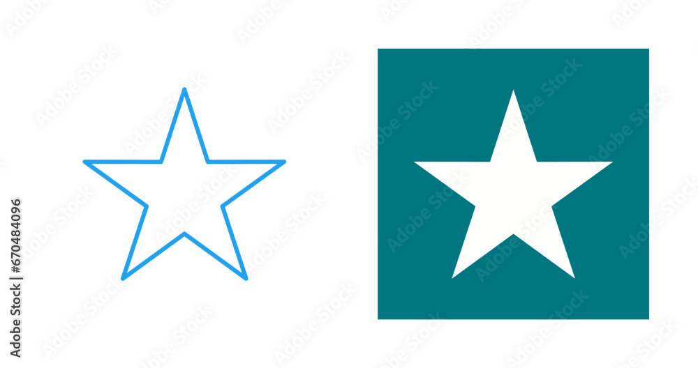 Obraz premium Star Vector Icon