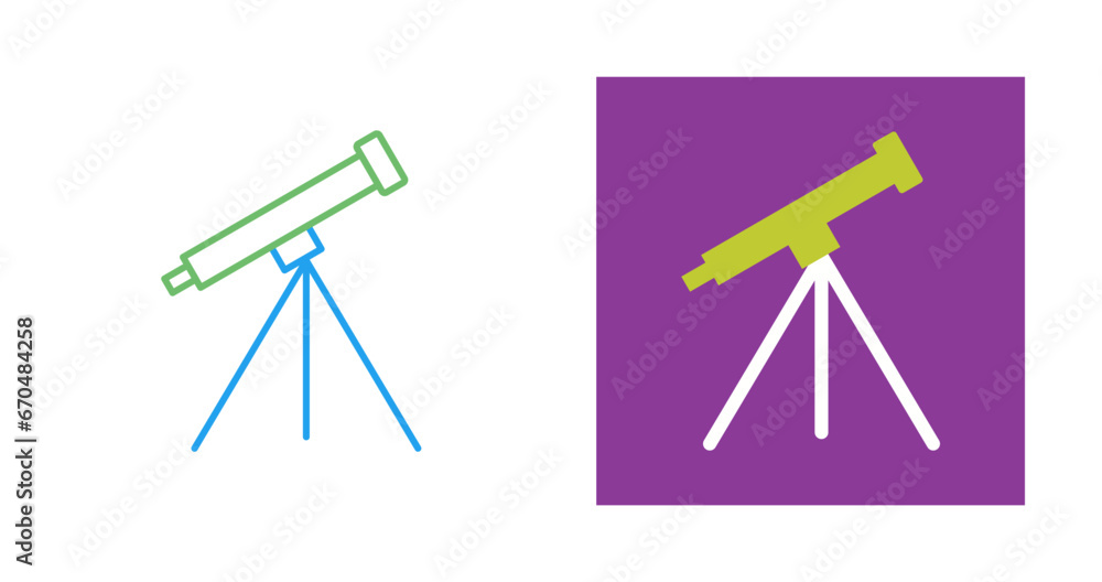 Telescope Vector Icon Telescope Vector Icon