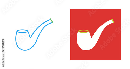Smoking Pipe Vector Icon
