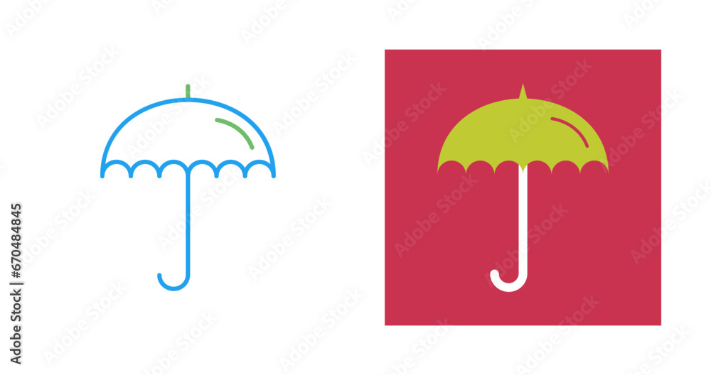 Umbrella Vector Icon Umbrella Vector Icon