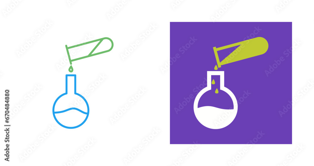 Mixing Chemicals Vector Icon Mixing Chemicals Vector Icon