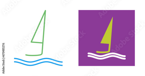 Surfing Vector Icon