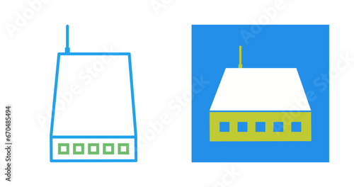 Networking Switch Vector Icon