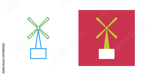 Windmills Vector Icon