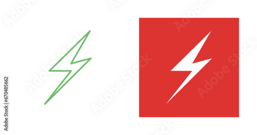 Lightening Vector Icon