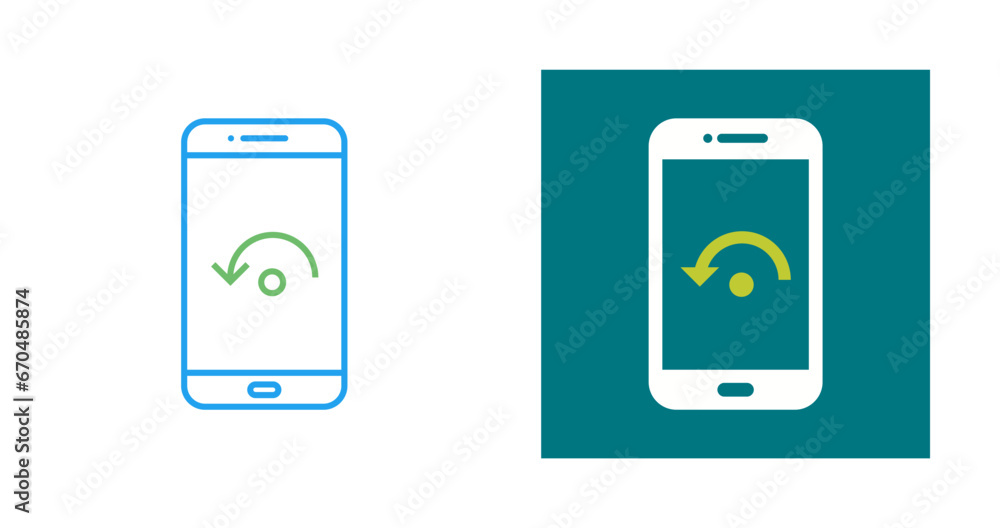 Restart Phone Vector Icon Restart Phone Vector Icon