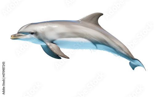The Flying Dolphin Phenomenon on Transparent background