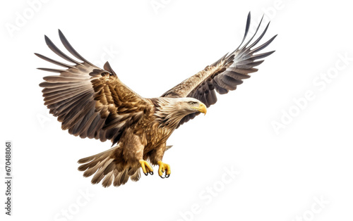 Eagle Swift Aerial Maneuvers on Transparent background