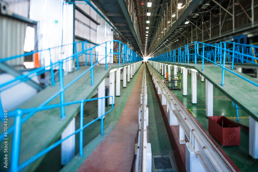 Fototapeta premium Rail manufacturing