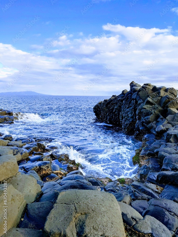 rocky area of the sea