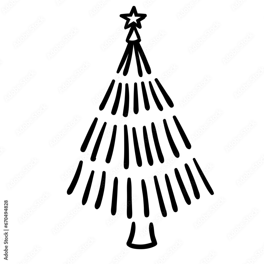 Doodle Christmas Tree Set Doodle Christmas Tree Set