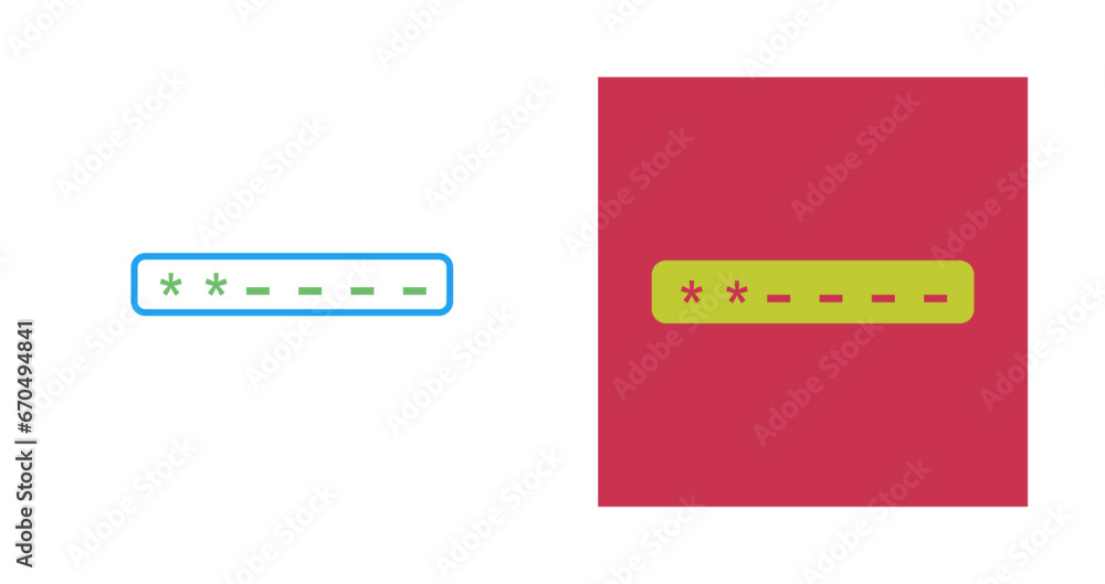 Enter Passcode Vector Icon Enter Passcode Vector Icon
