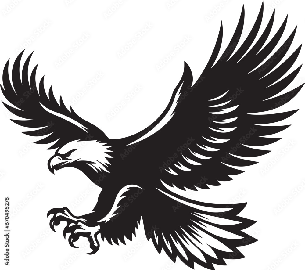 Eagle silhouette, Fliying Eagle Silhouette Vector Eagle silhouette, Fliying Eagle Silhouette Vector