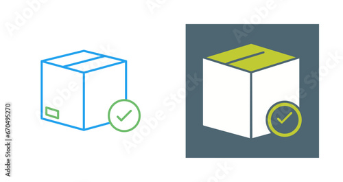 Valid Delivery of Packag Vector Icon