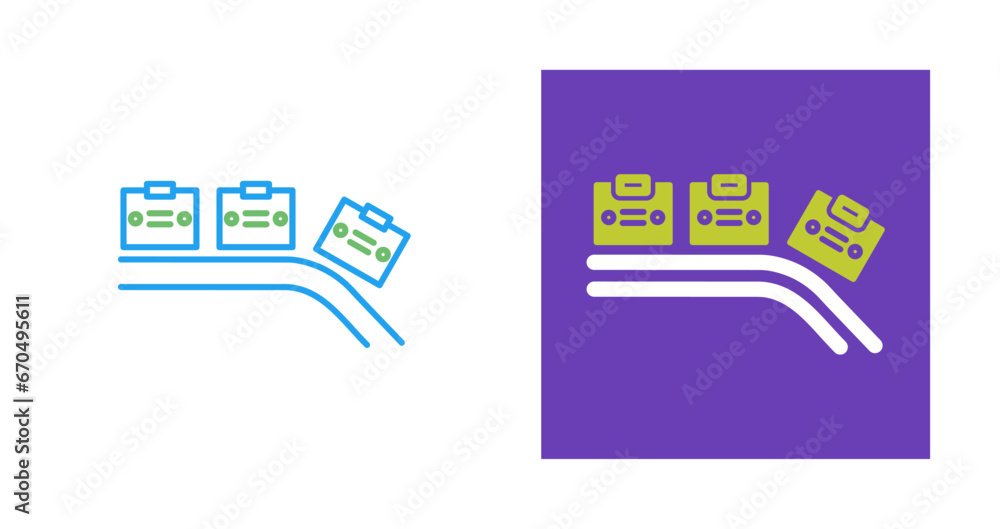 Obraz premium Conveyor Vector Icon