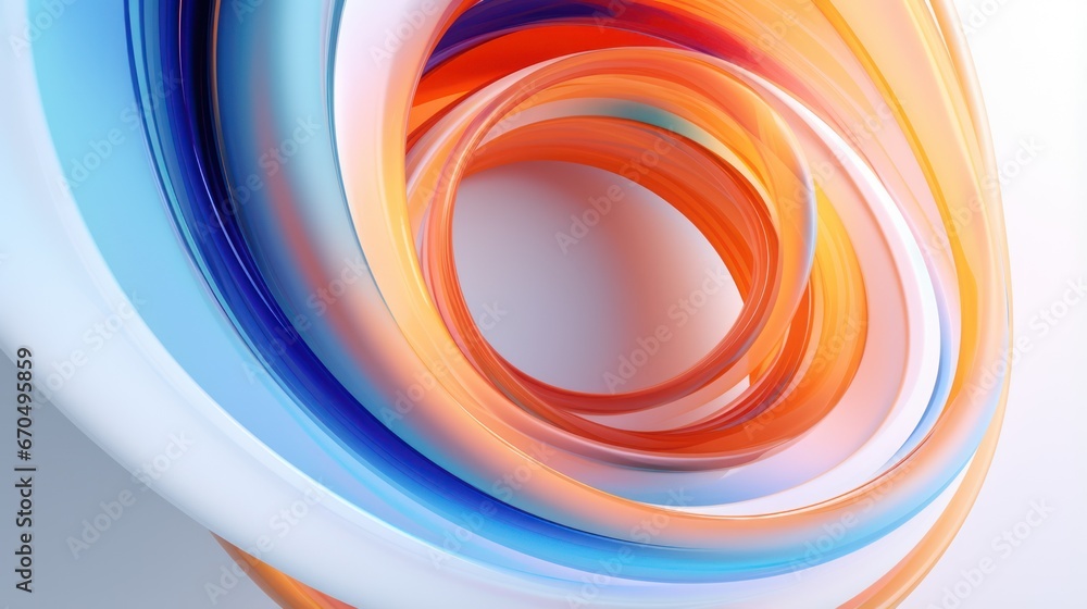 abstract background with smooth lines in orange, blue and purple colors Generative AI abstract background with smooth lines in orange, blue and purple colors Generative AI